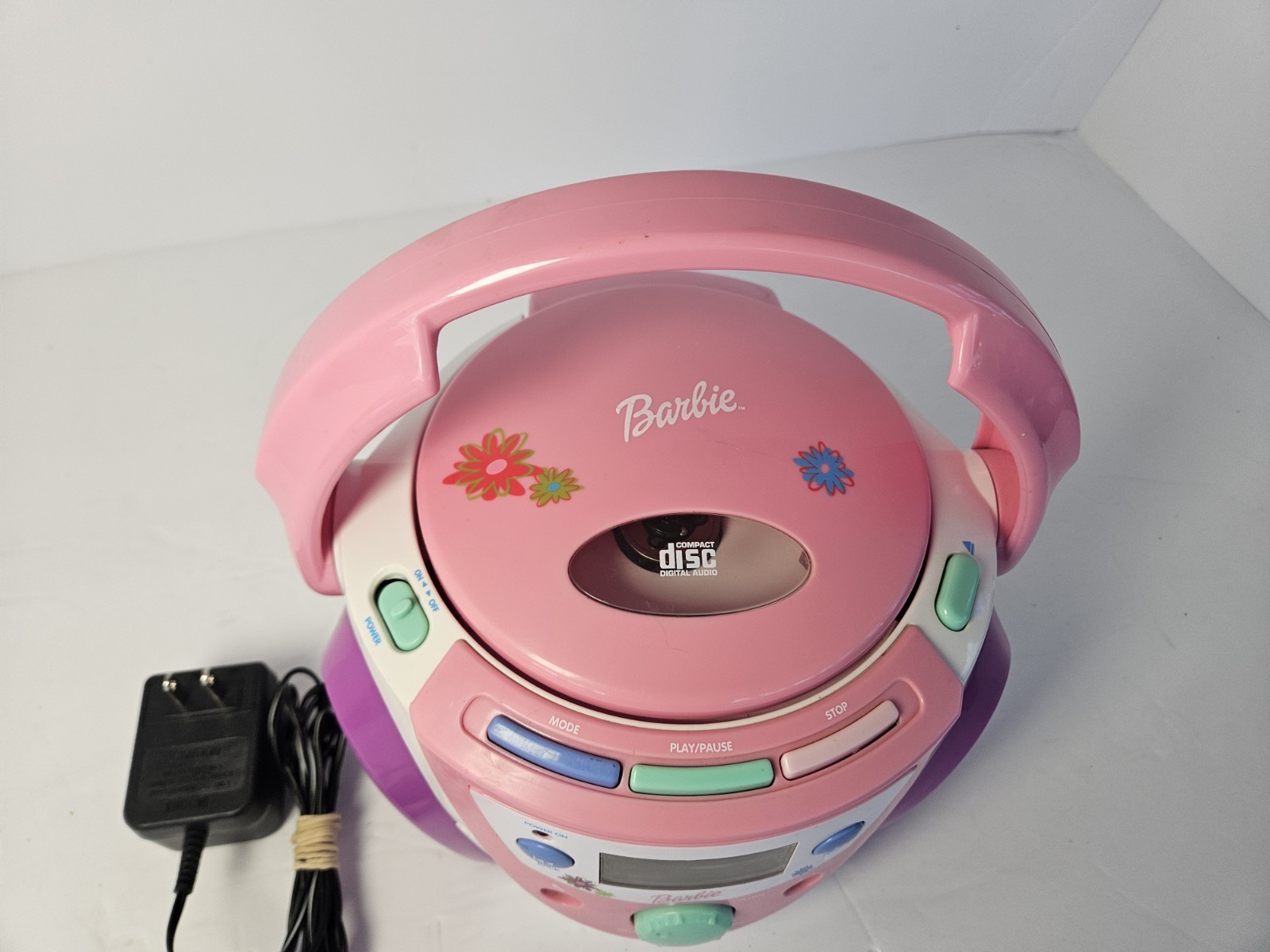 Vintage 2003 Barbie Mattel Karaoke Sing With Me CD Player WORKING TESTED