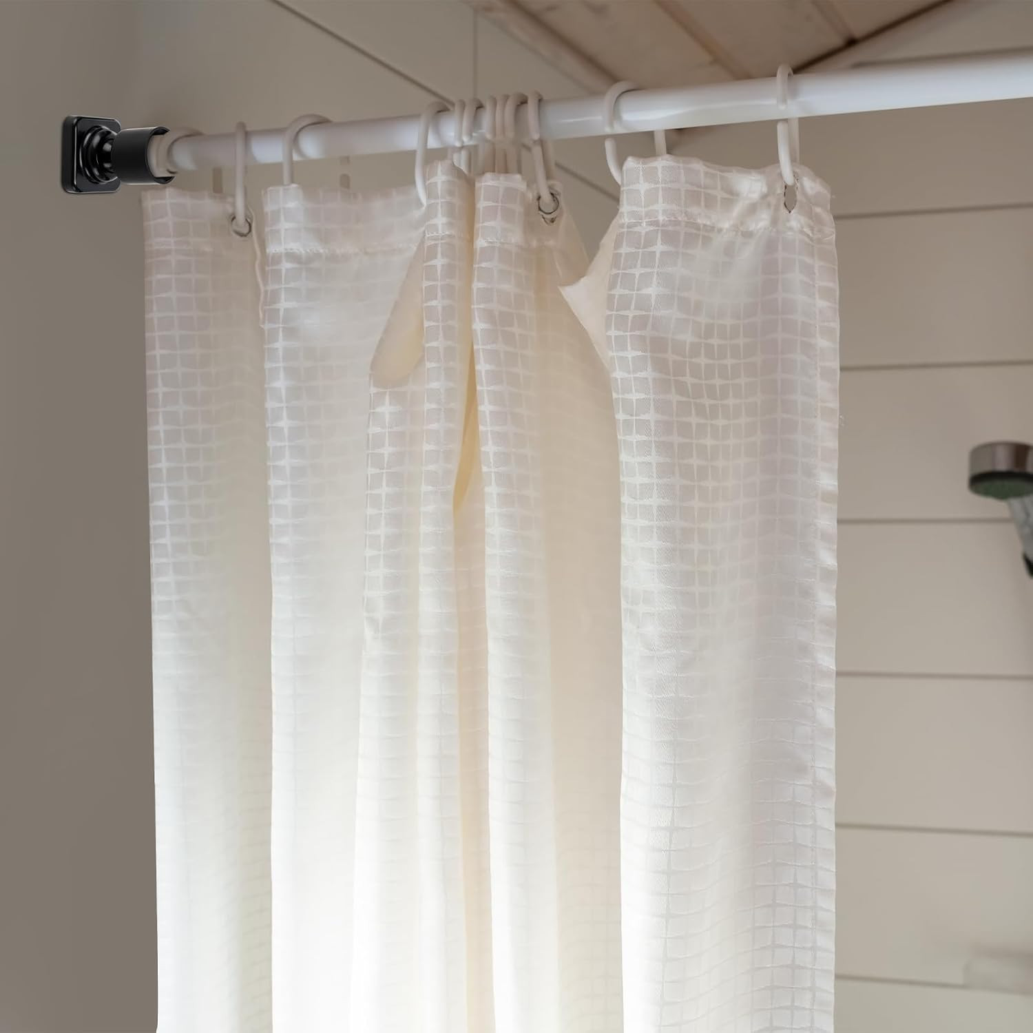 Angled Shower Rod Mount for Sloped Walls - 25Mm Shower Bracket & Swivel Joints w