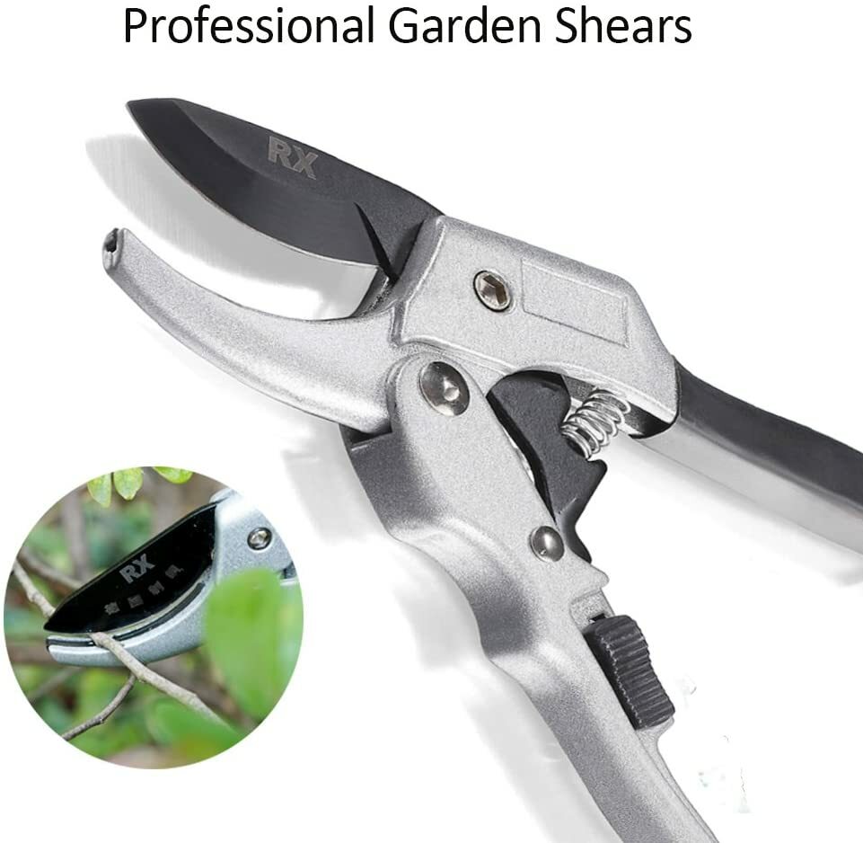 Professional SK-5 Steel Pruning Shears Anvil Hand Pruners, Garden Clippers