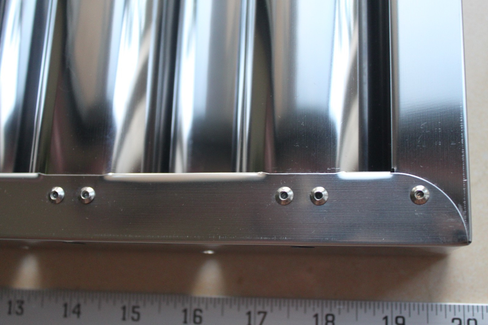 Defense 1pc Stainless Steel Commercial Hood Baffle Grease Filter 25 x 16