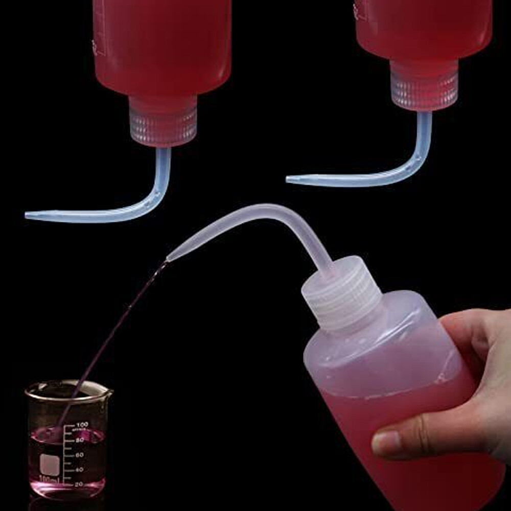 2PCS Clear Lab Safety Squirt Squeeze Bottle Chemical Reagent Bottle 500ml US