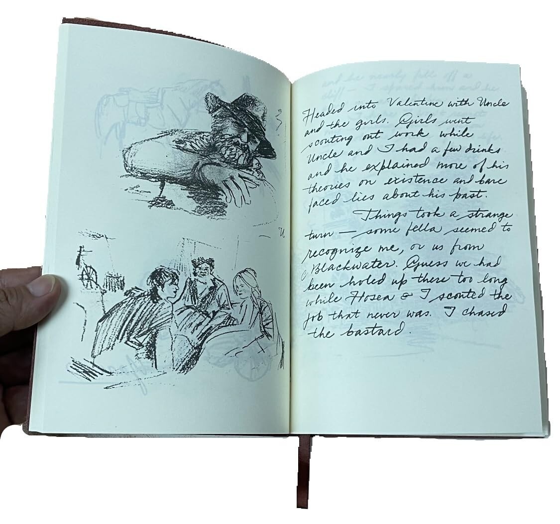 ARTHUR JOURNAL Cowhide Leather Book MORGAN 661 Pages Diary Memorabilia