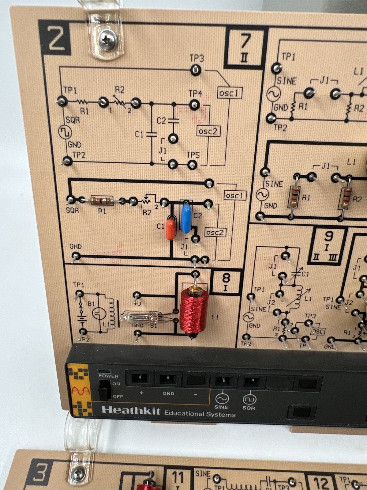 Heathkit Educational Systems ETB 6102 AC Electronics 5 Circuit boards w/Case