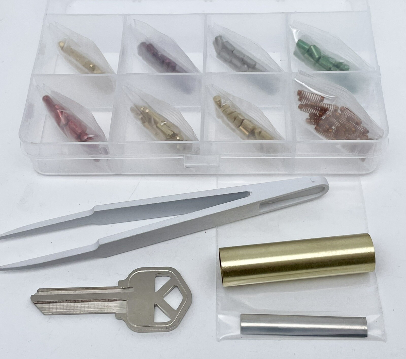 Keying Kit for KWIKSET Lock Cylinders; Includes Top/Bottom Pins, Springs, Tools