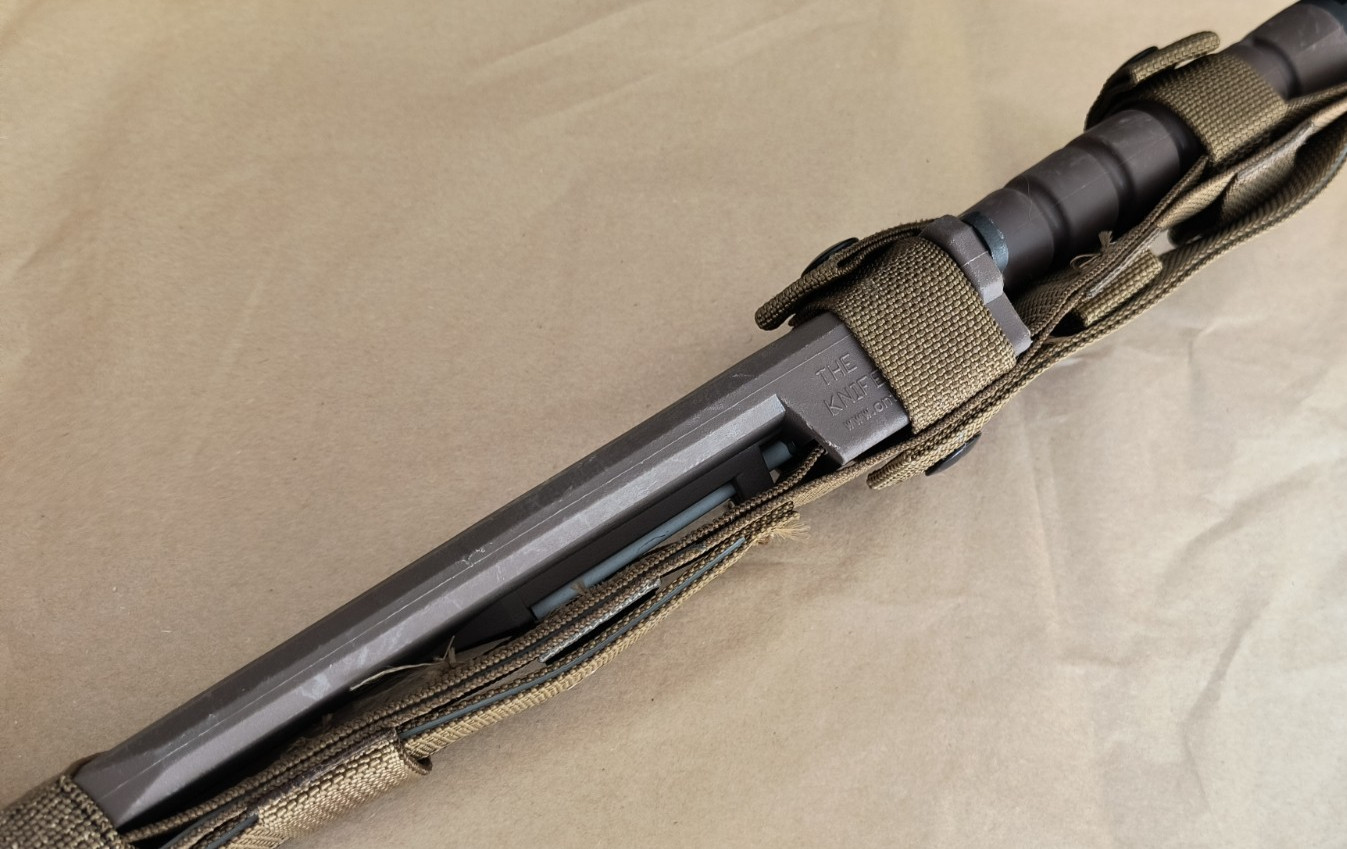 Vintage OKC3S Knife USMC Marine Corps Bayonet Ontario Knife Co & Scabbard