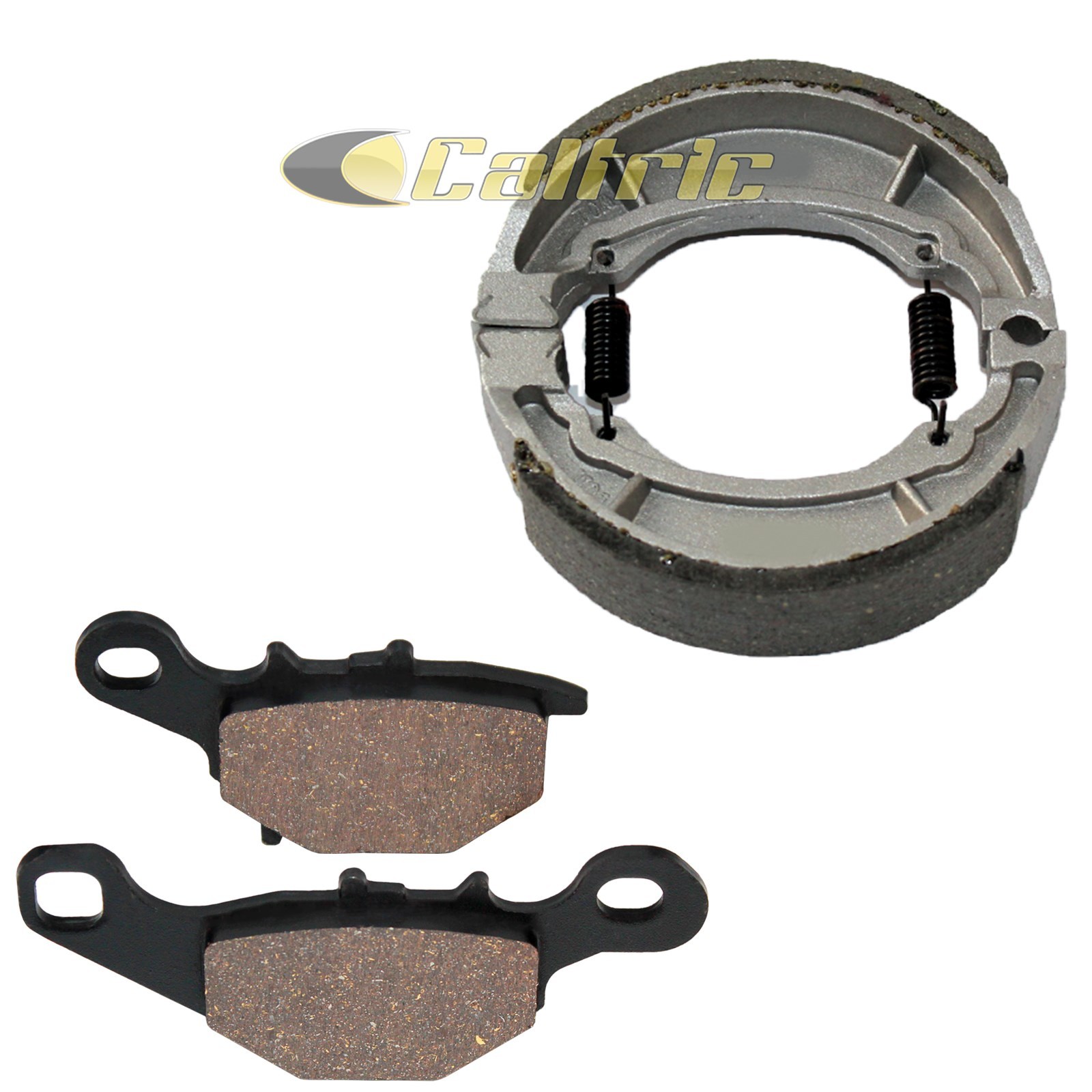 Front Brake Pads and Rear Brake Shoes for Suzuki DR-Z125L DRZ125L 2003-2019