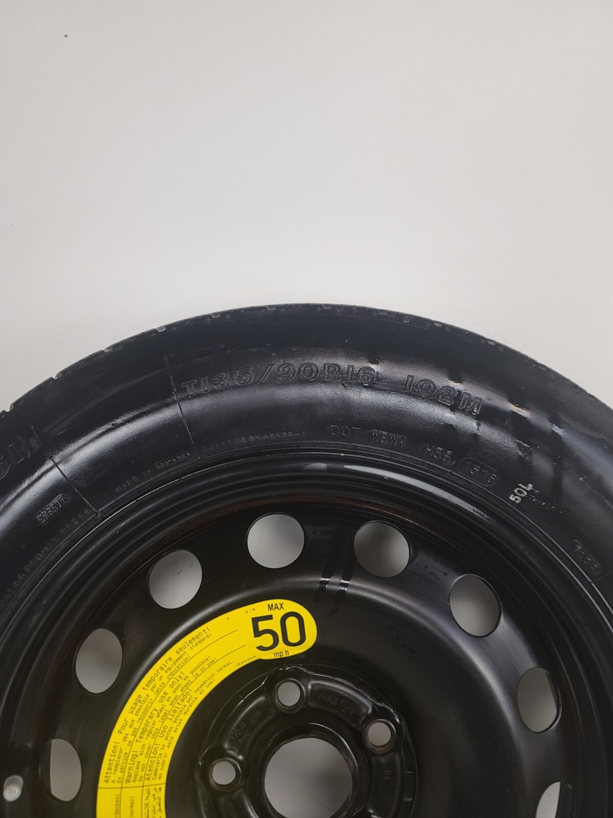 Spare Tire 16" Fits 2012-2023 Volkswagen Jetta Oem Genuine Donut