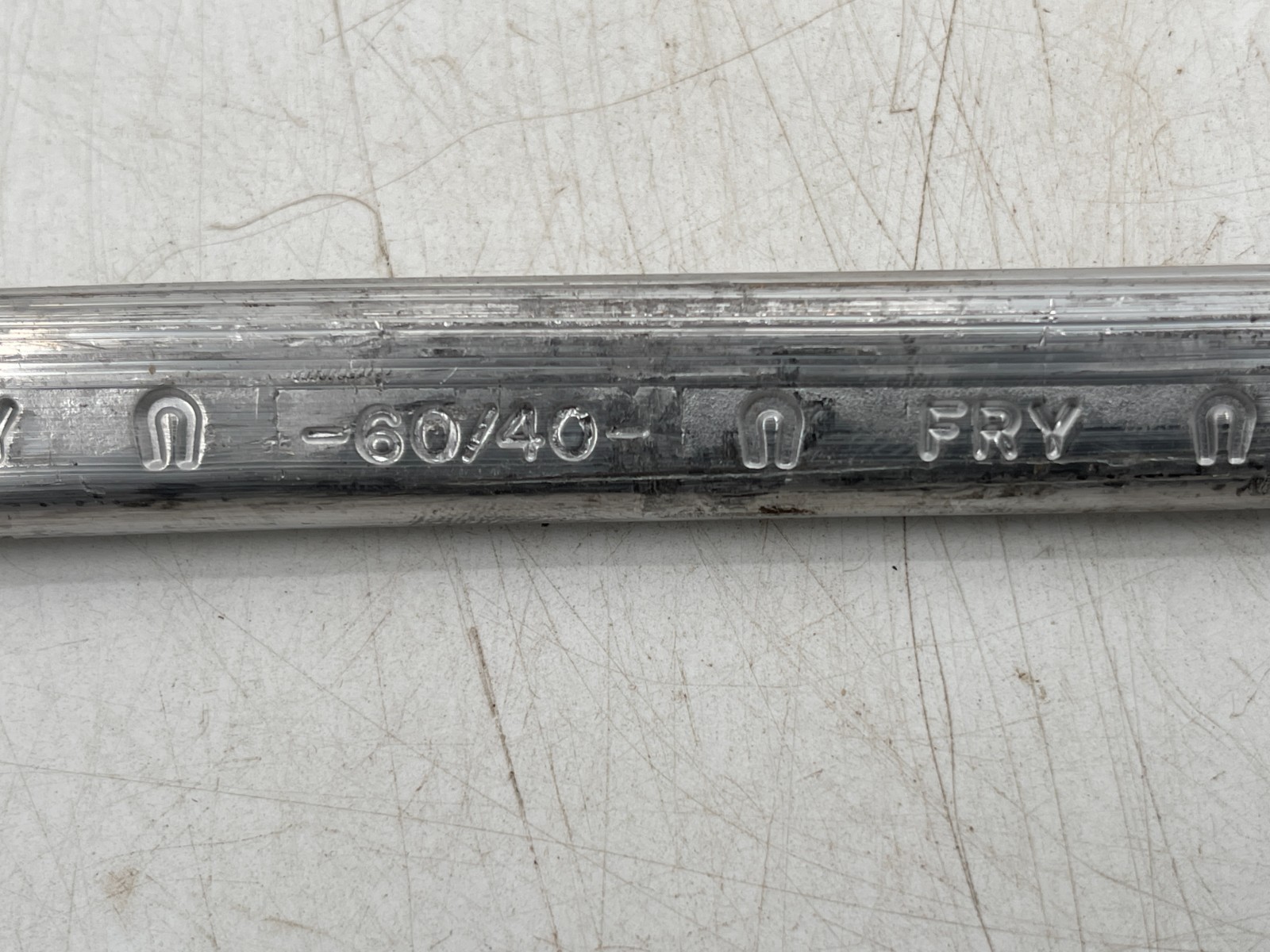 60/40 Solder Stick Bar Tin / Lead FRY Solder NOS