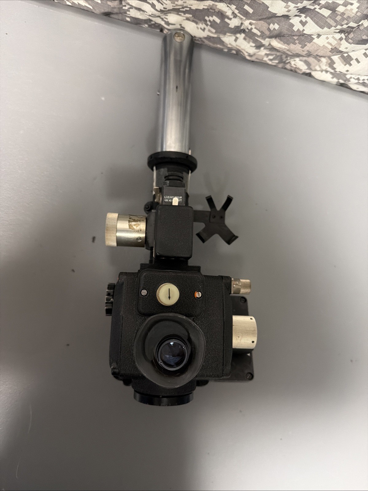 Antique Military Issue Kollsman Aircraft Periscopic Periscope Sextant & Case #03