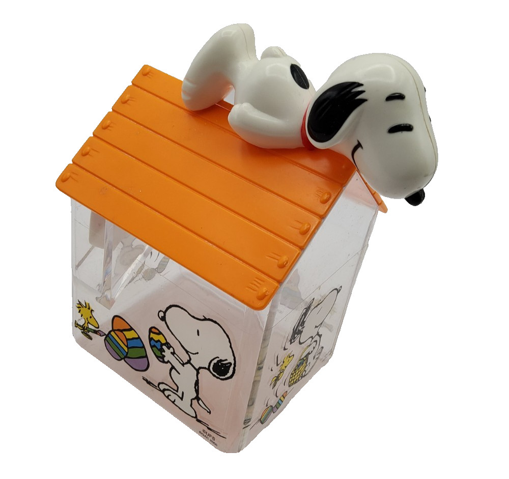 Snoopy Easter House Treat Box 2000 Peanuts Storage Candy Container Woodstock Rar