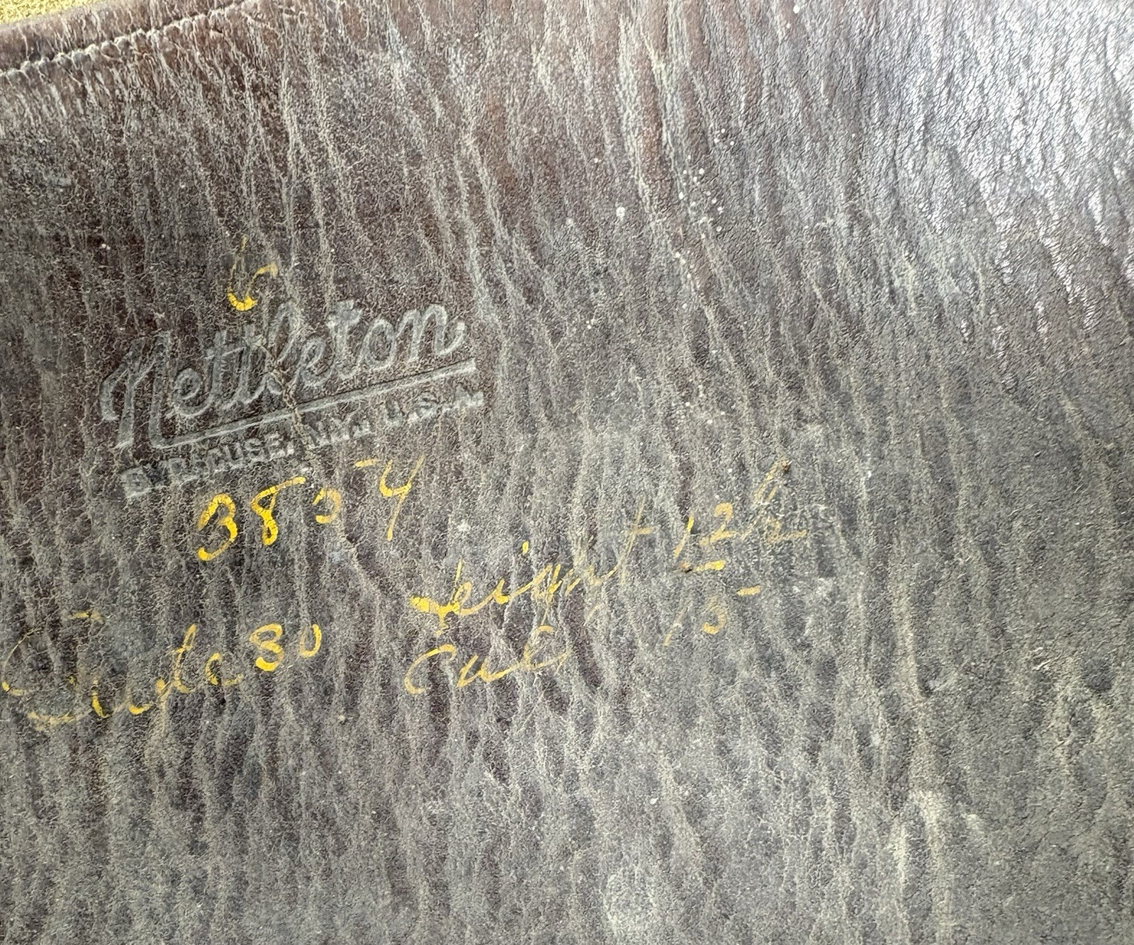 WWI Era Leather Riding Leggings Gaiters – Nettleton Syracuse NY Officer