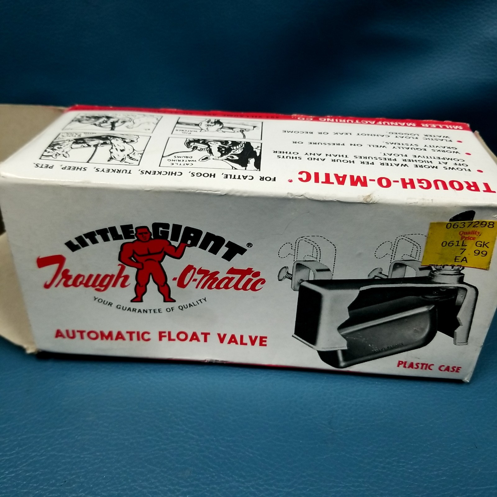 New Little Giant Trough-O-Matic TM825 Float Valve With Plastic Housing