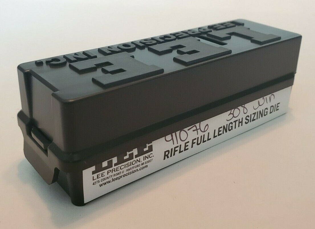 Lee 91076 308 Winchester Rifle Full Length Sizing Die Only Complete