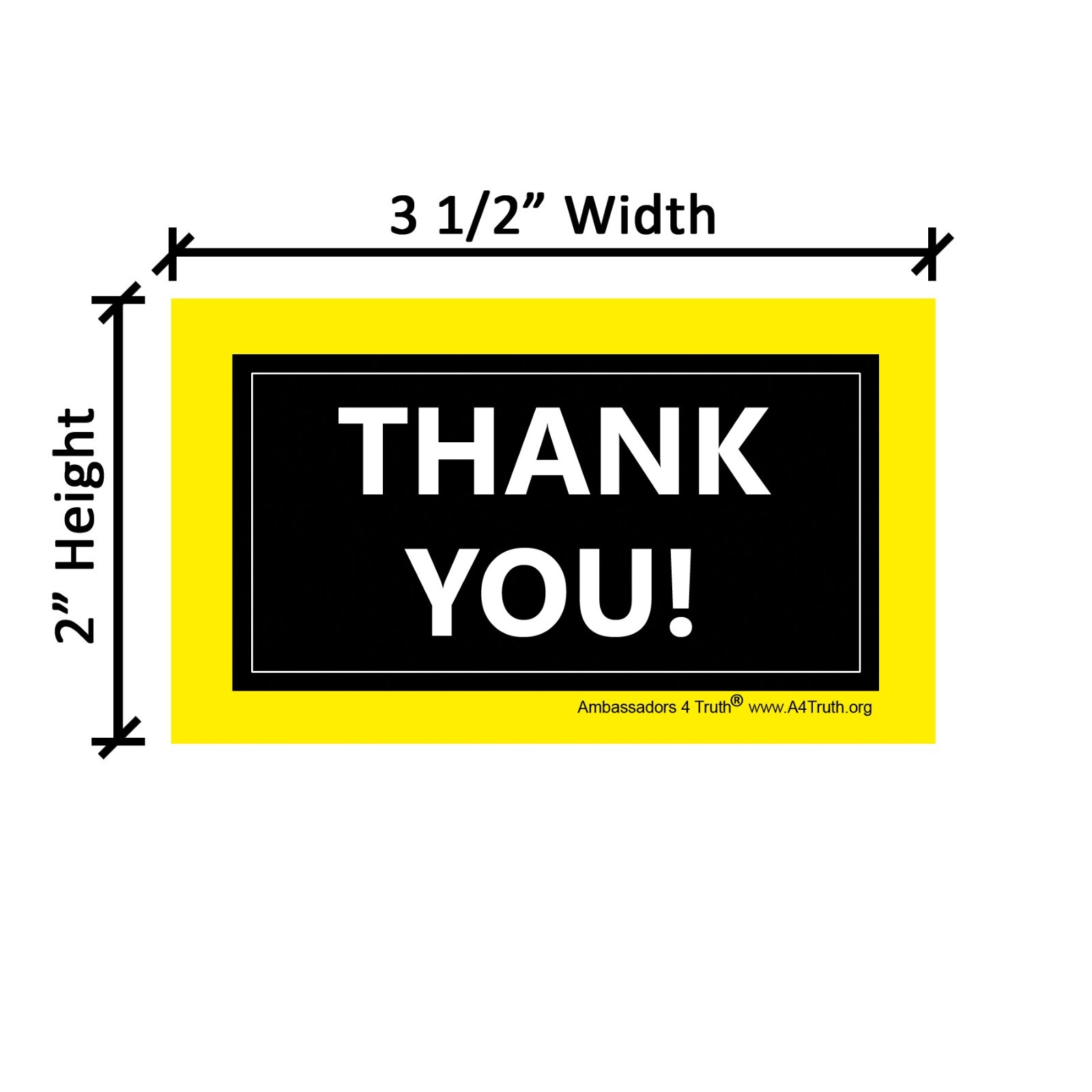 Thank You! | Gospel Tracts | Bible Tracts | Business Card Size | Pack of 50