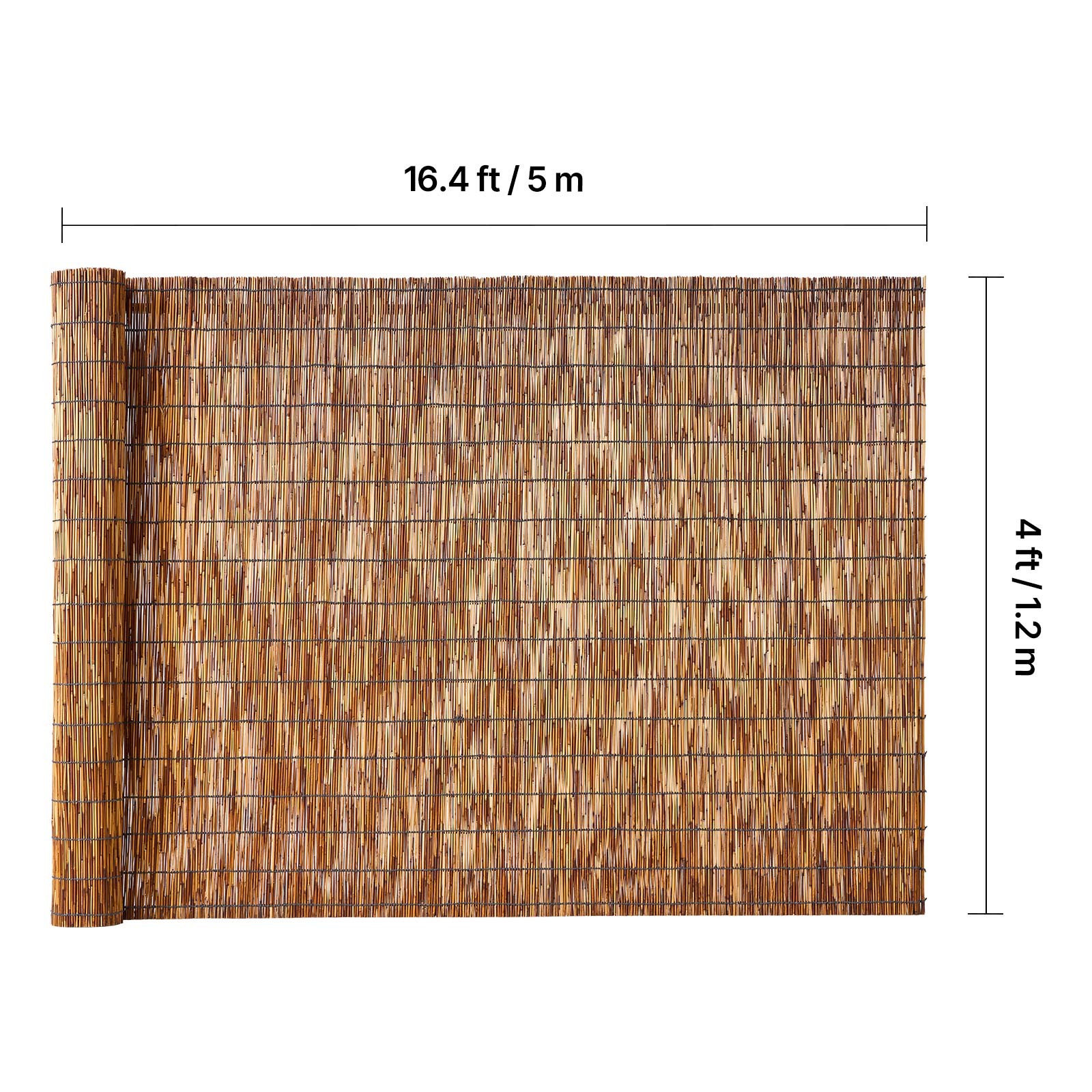 Uimoso Natural Reed Fence Panels 4 ft x 16.4 ft, 3 Pack Privacy Screen Rolls