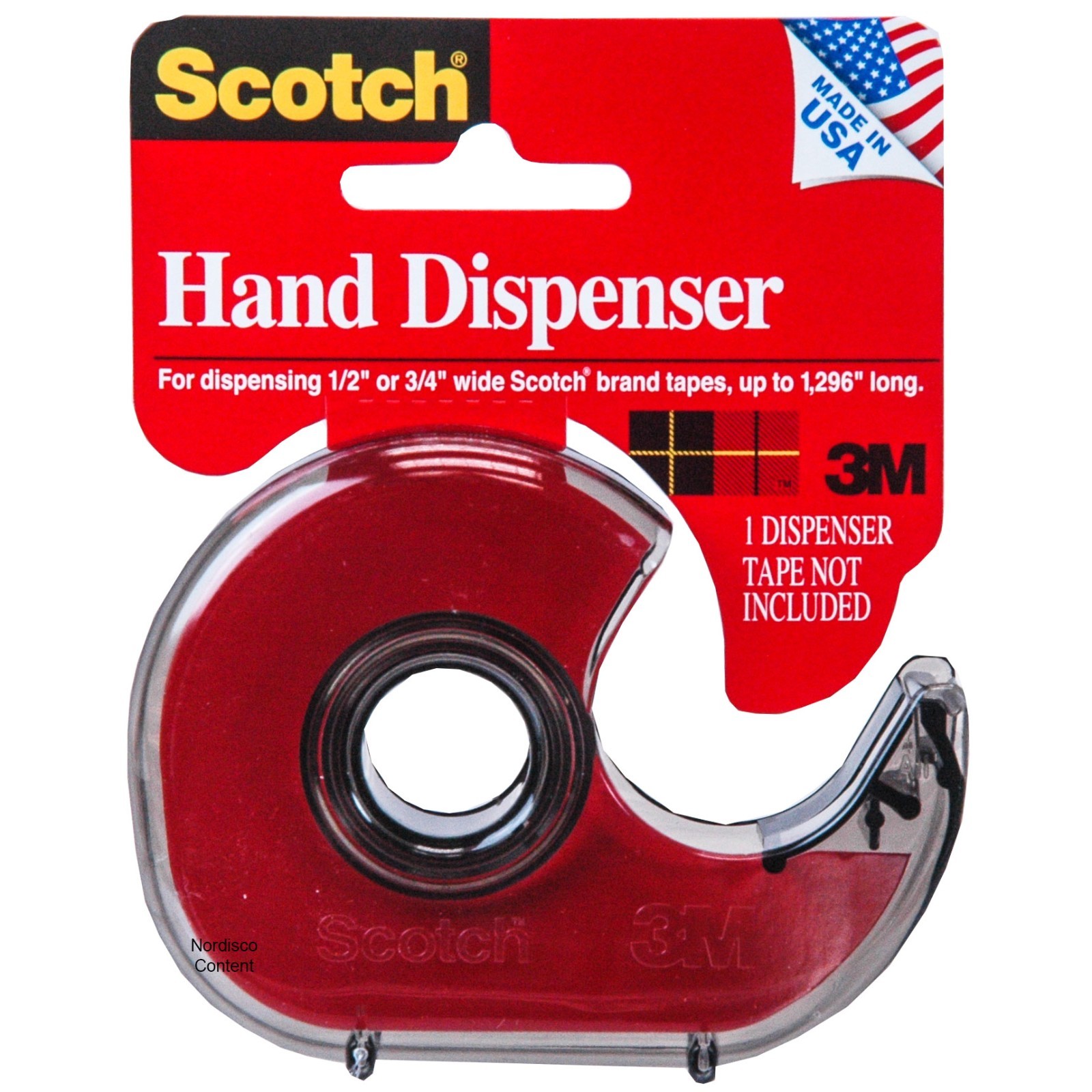 2 Each, Scotch H127 Hand Tape Dispenser For 1" Core Tapes