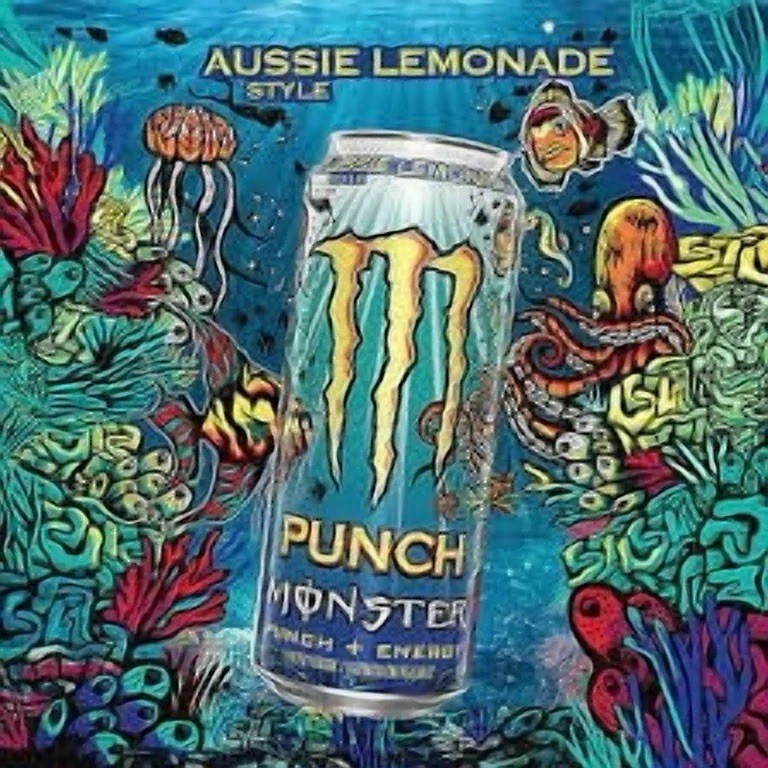 ( 15 Pack) Monster JUICE Exotic Aussie Style Lemonade Sports Energy Drink 16 Oz