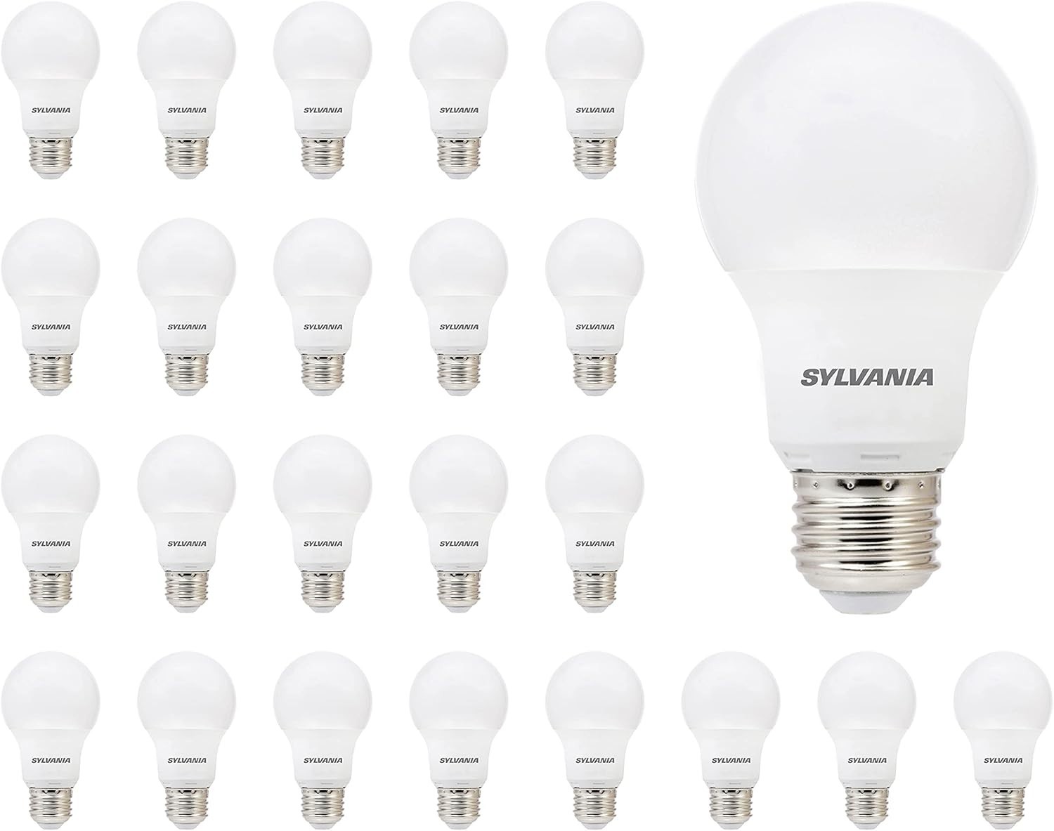 24 pack Sylvania 8.5 Watt 60 Watt Equivalent A19 LED Light Bulb in 2700K 74765