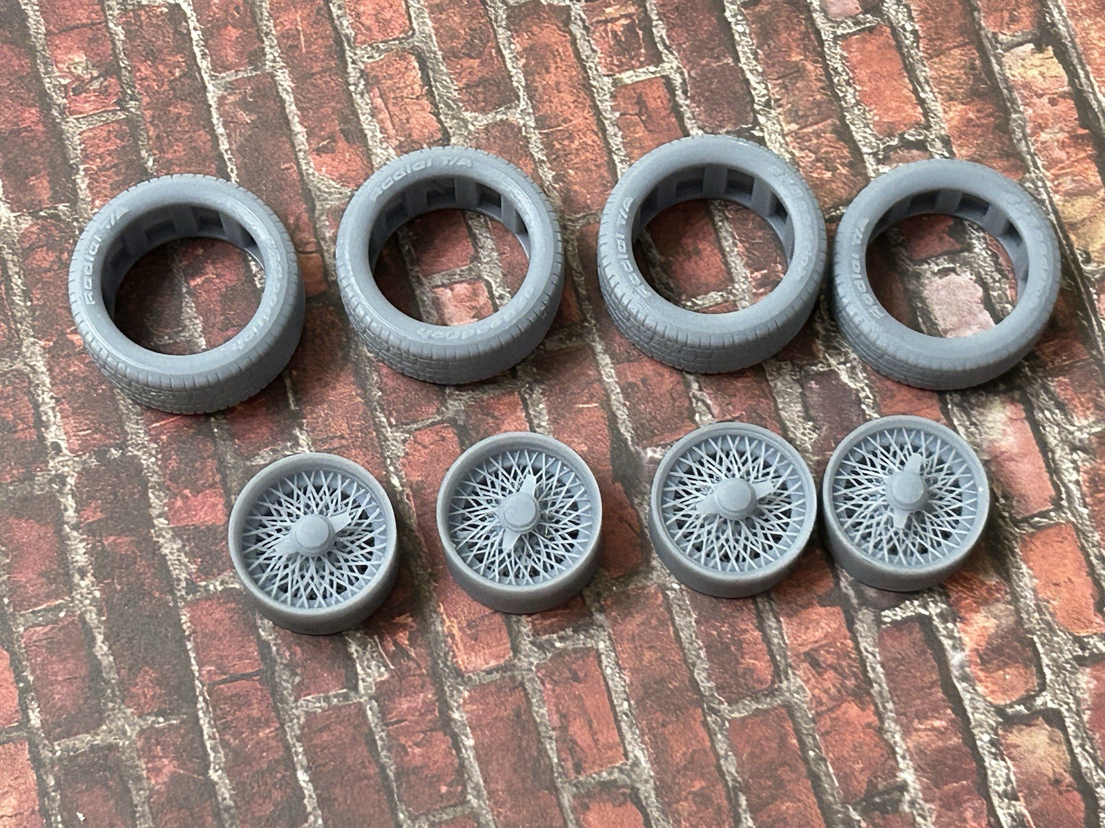 1/24 Scale: 18-inch “Wire Jaguar” Resin Wheels For Sports Cars