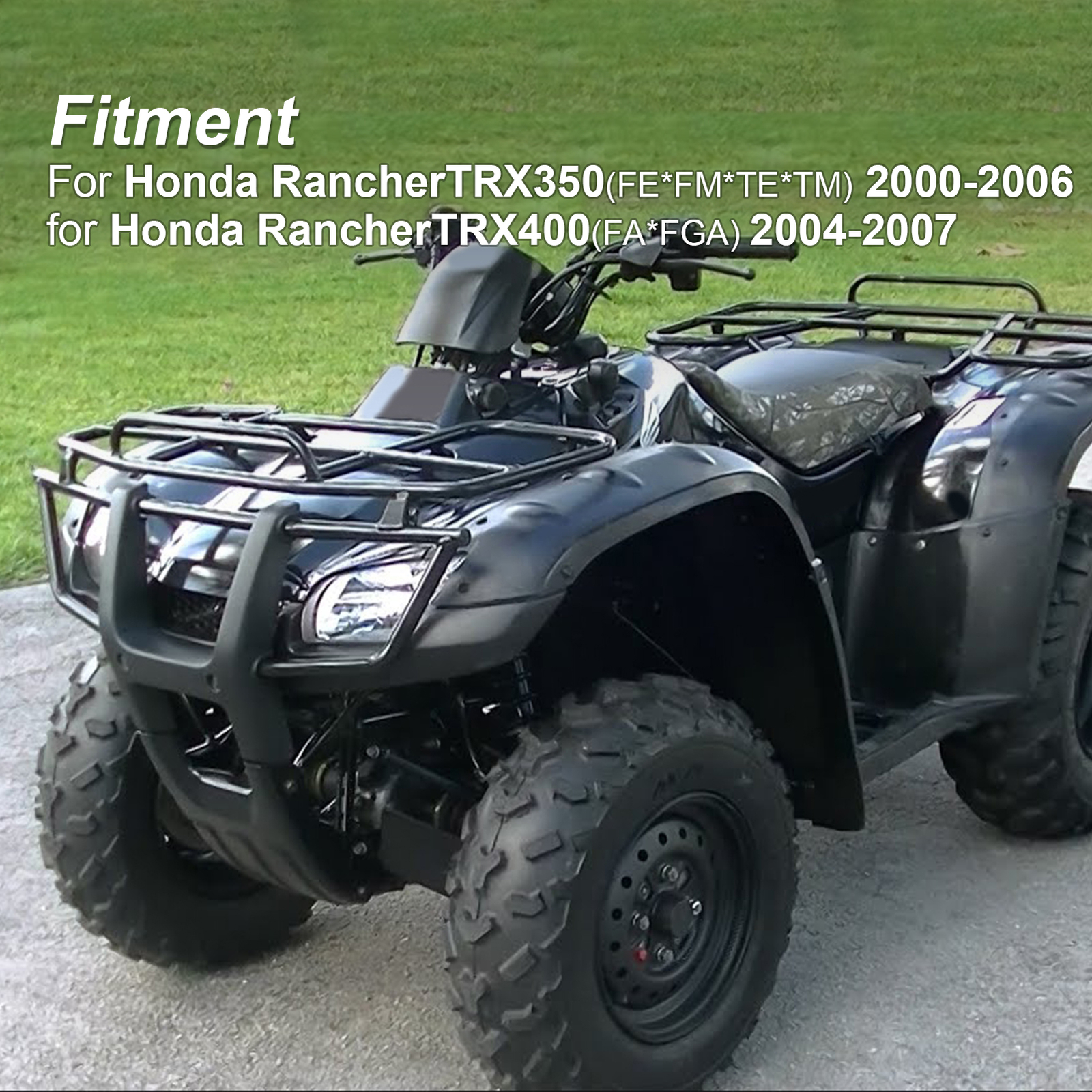 For Honda Rancher TRX350 / TRX400 3000LBS Winch and Mount Plate Kit 2000-2007