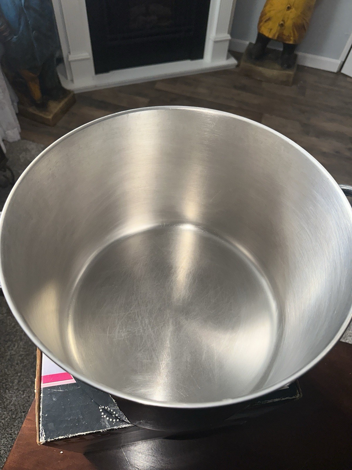 Vtg Revere Ware 16 QT Copper Bottom STOCK POT w Lid, Clinton IL USA '**READ**