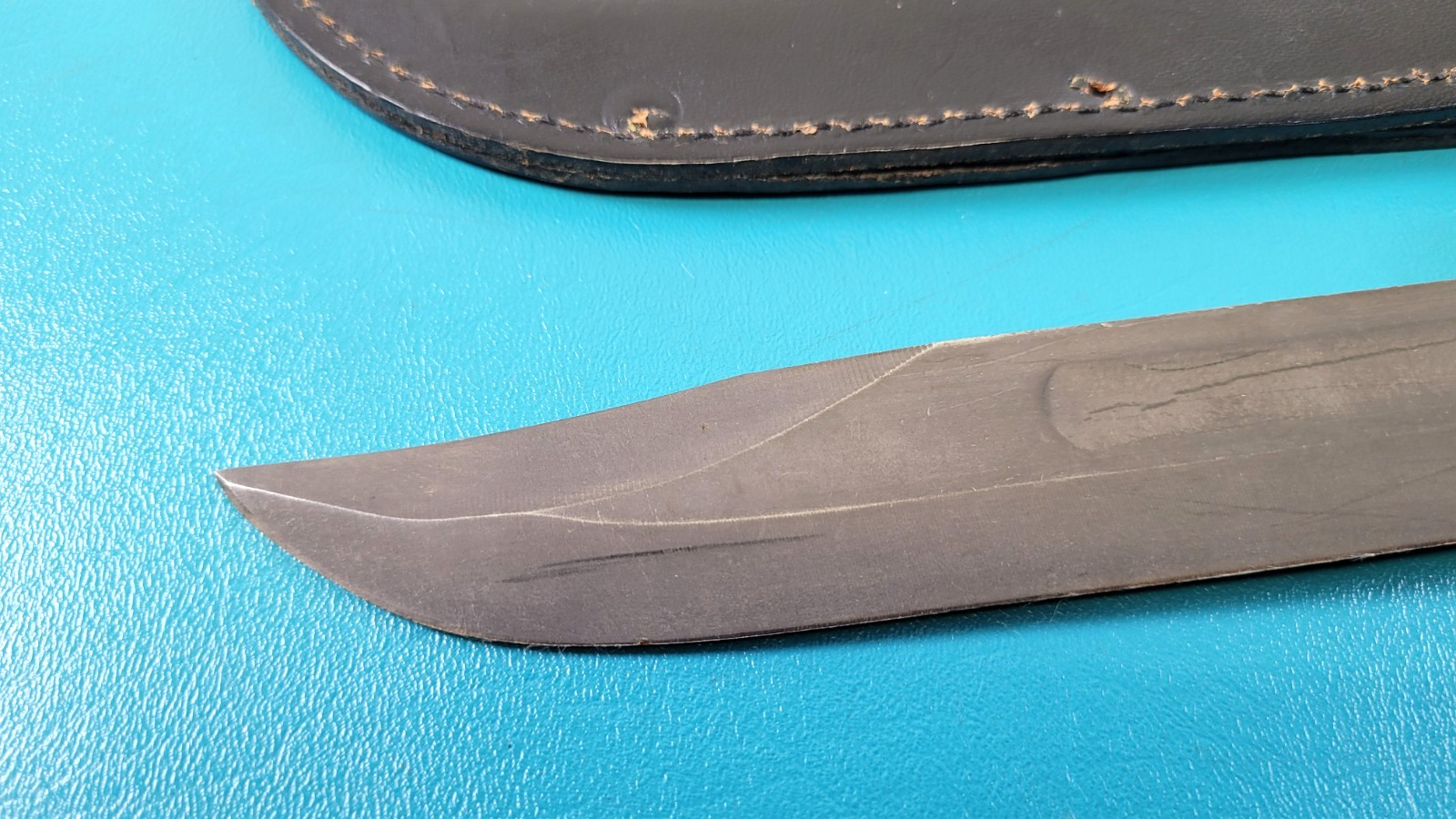 Vintage US Military Ontario Mark 2 Fighting Knife + Black Sheath TR720