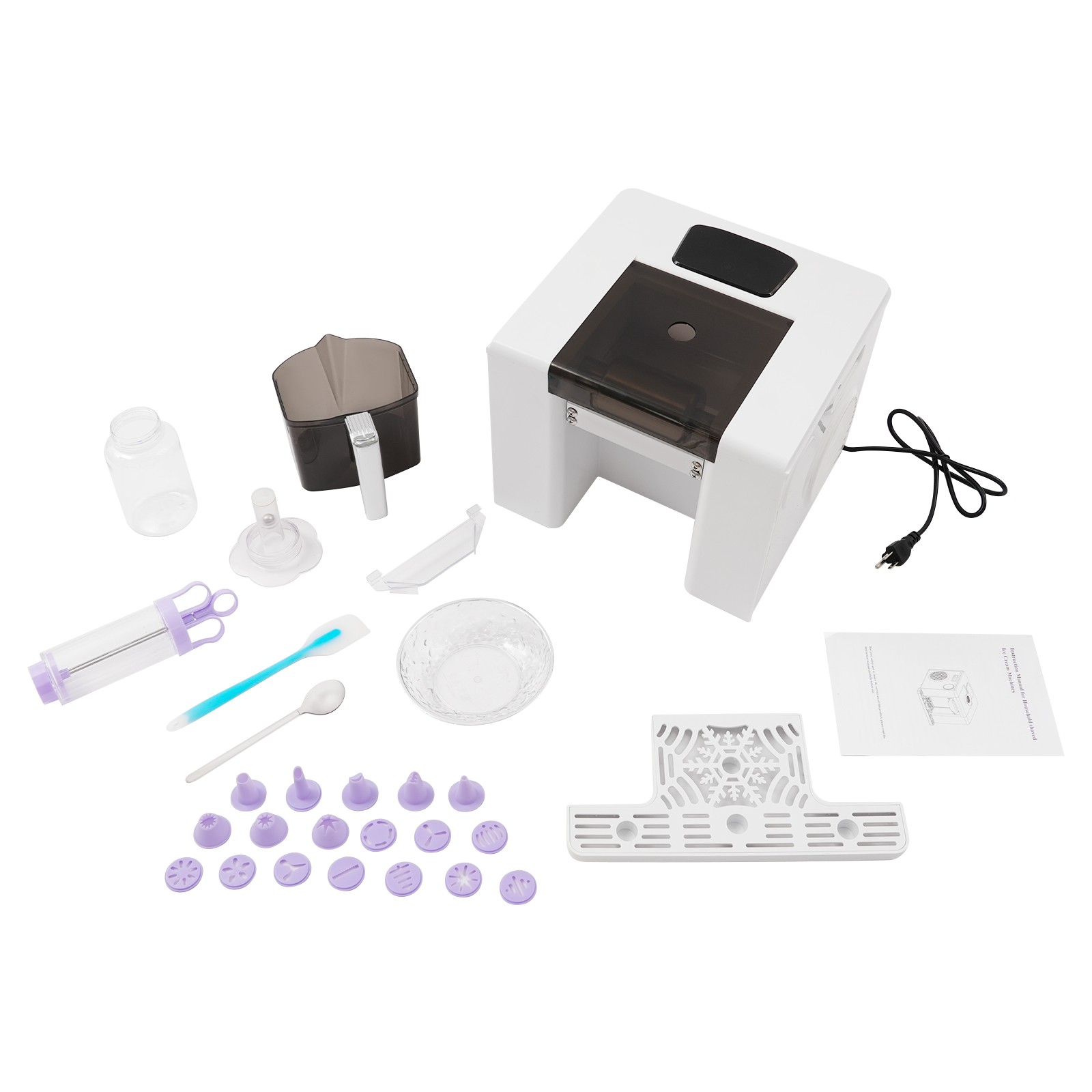 Snowflake Ice Making Machine Shaved Ice Automatic Shaved Ice Making Machine 280W