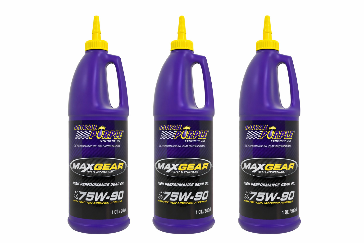 Royal Purple 01300 Max Gear 75W-90 Synthetic Gear/Differential Oil - 3 Quarts