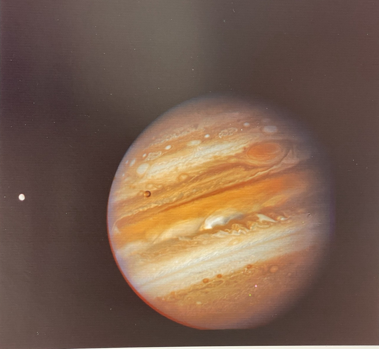 VINTAGE SPACE NASA PHOTO JUPITER  VOYAGER  JPL KODAK PAPER
