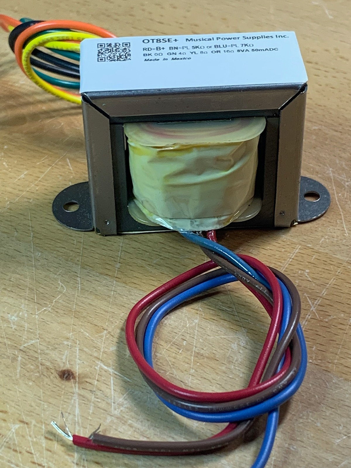 OT8SE-PLUS- Single Ended Tube Output Transformer 5K/7K: 4/8/16 Ohm 8VA 50mADC