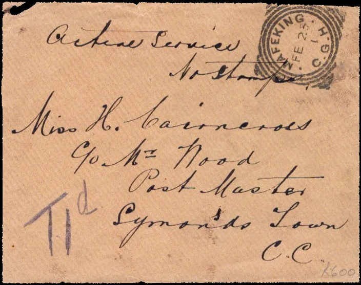 Boer War Mafeking Cancel Cover Cape Colony King Edward VII