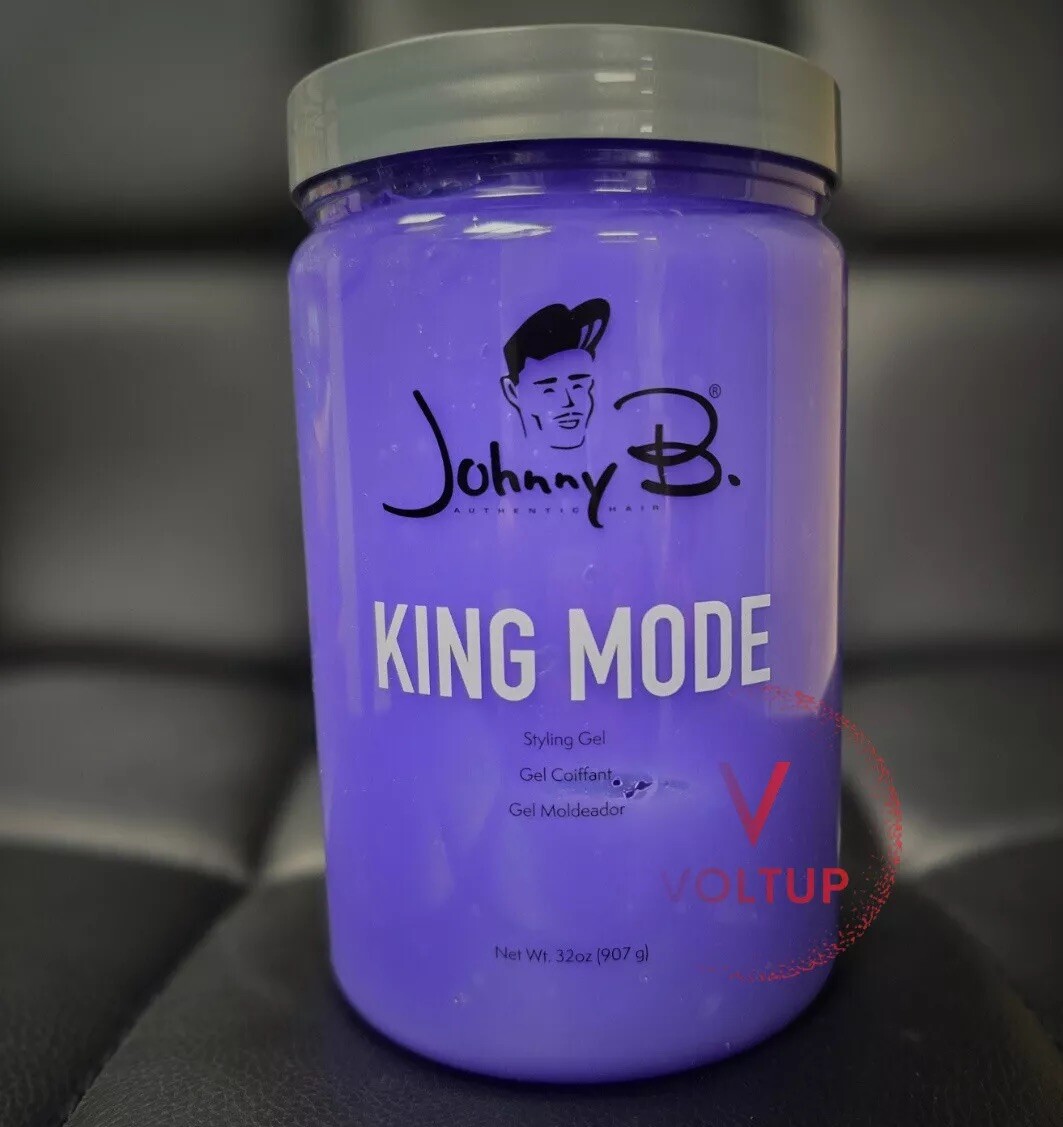 Johnny B King Mode Styling Hair Gel 32oz - New Purple Jar (UNISEX)
