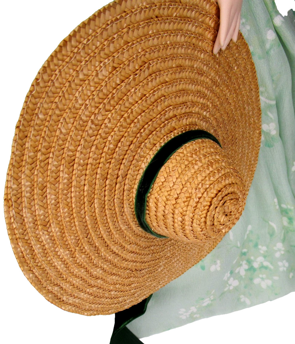 1967 MGM Gone With The Wind Scarlett O'Hara Porcelain Doll 18" W/Stand & Hat