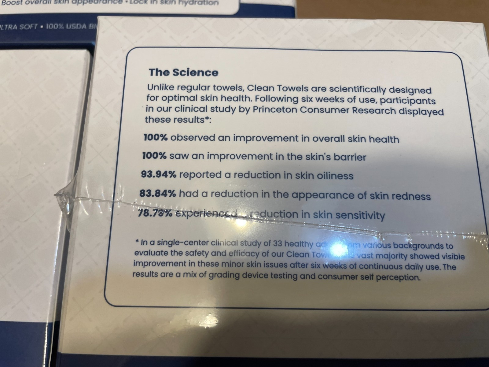 3pk Clean Skin Club Clean Towels XL 100% USDA Biobased Dermatologist (3x50=150)