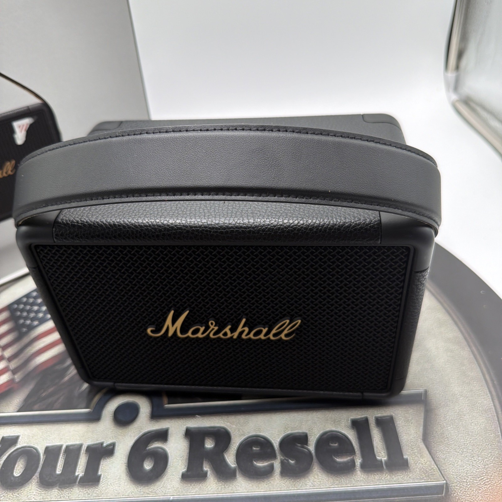 Marshall Kilburn II Portable Bluetooth Speaker, Black and Brass