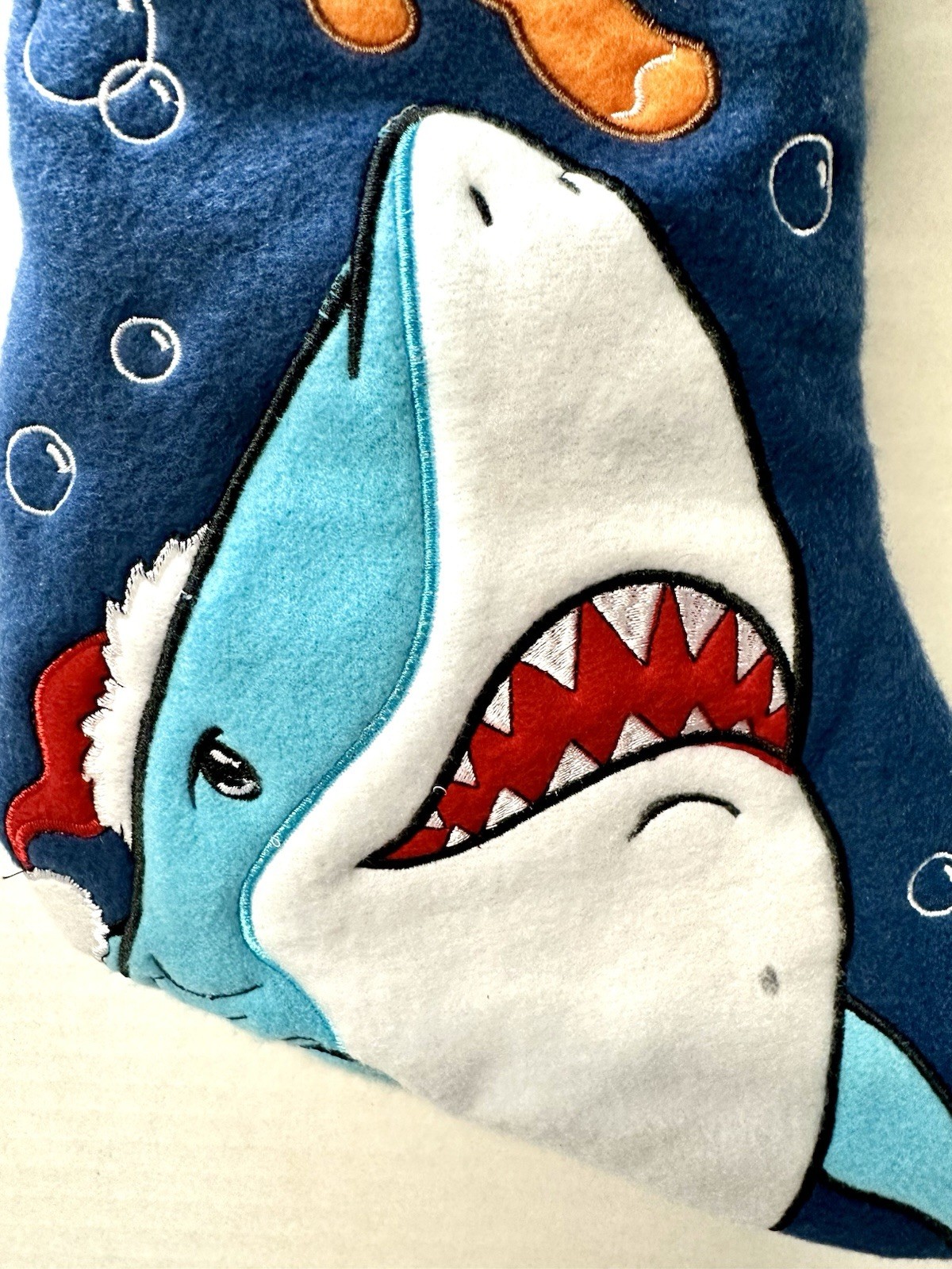 Here Comes Santa Jaws 18” Christmas Stocking