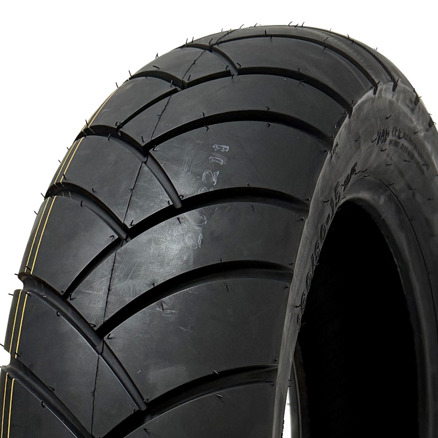 MMG 160/80-15 (74P) Rear Motorcycle Tire - Tubeless Black Wall DOT Street