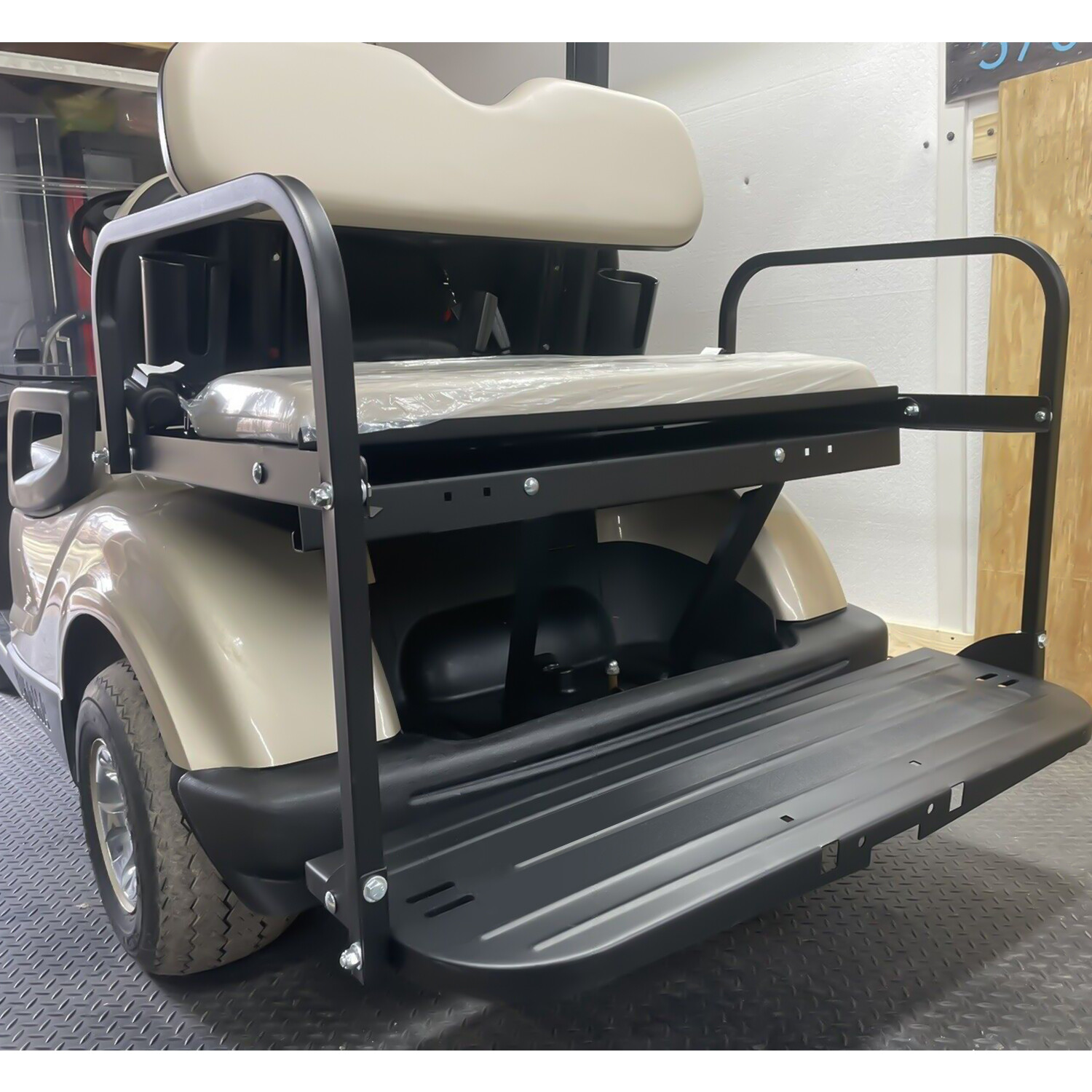 For 07-16 Yamaha Drive G29 Golf Cart Flip Folding Rear Back Seat Kit