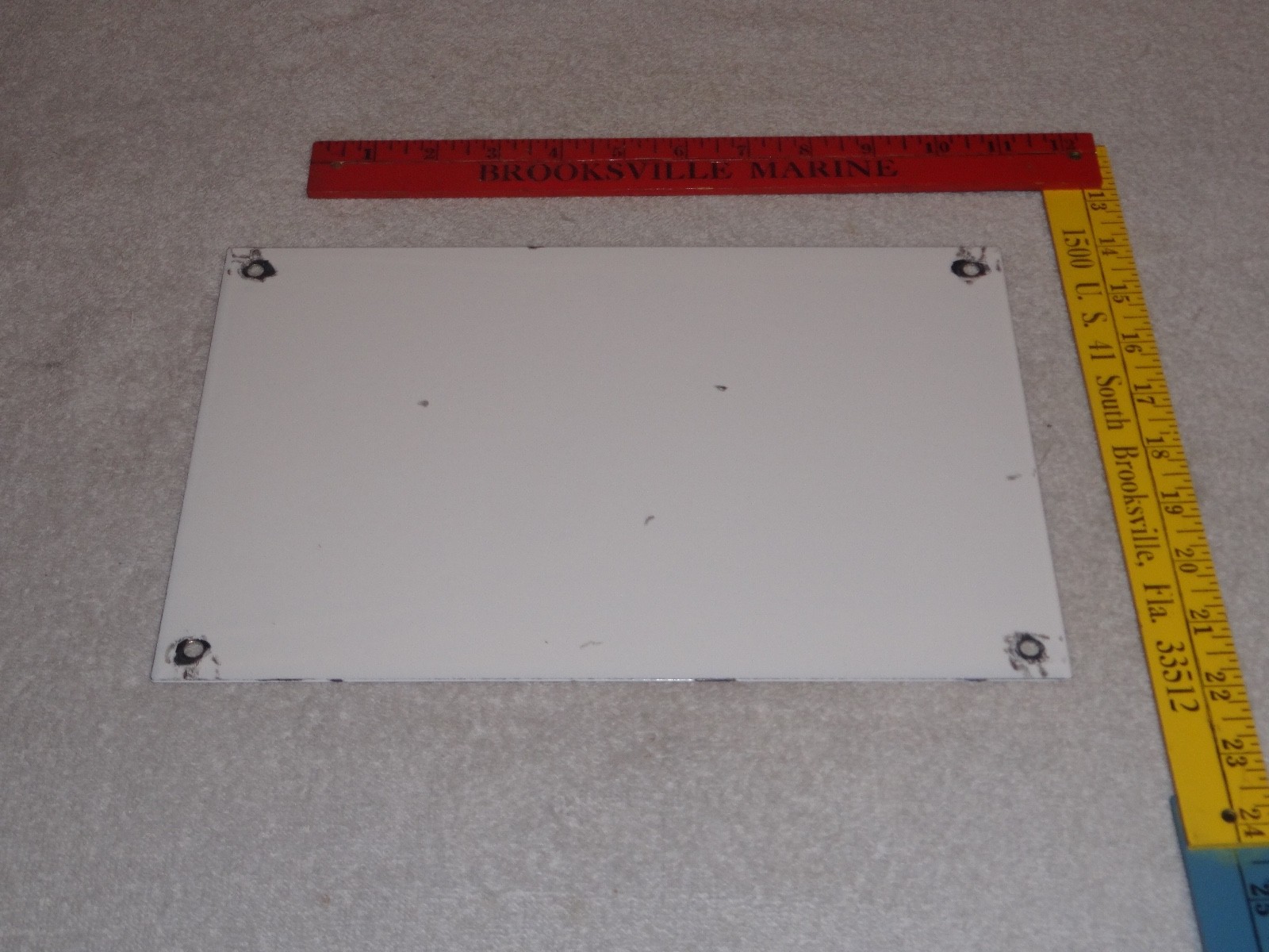 VINTAGE HARLEY DAVIDSON MOTORCYCLE PARTS 12" PORCELAIN METAL GASOLINE & OIL SIGN