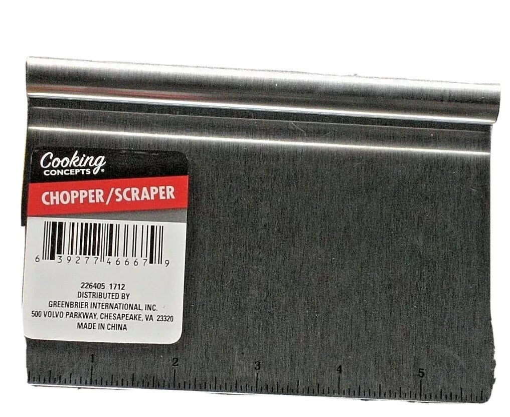 Stainless-Steel Bench Scraper/Chopper/With Ruler Must Have In Your Kitchen!!!