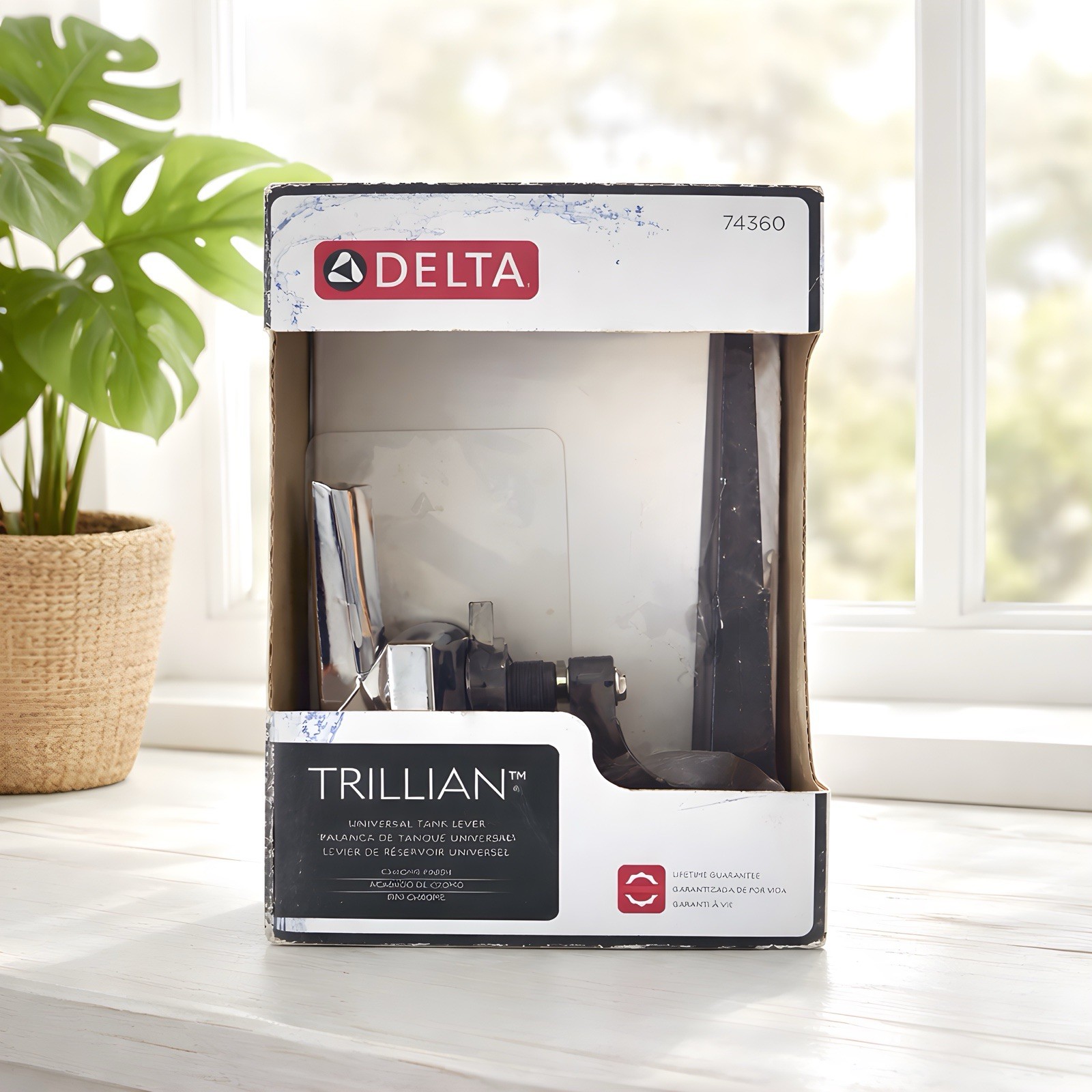 Delta Trillian 74360 Universal Toilet Tank Lever Chrome New Free Shipping