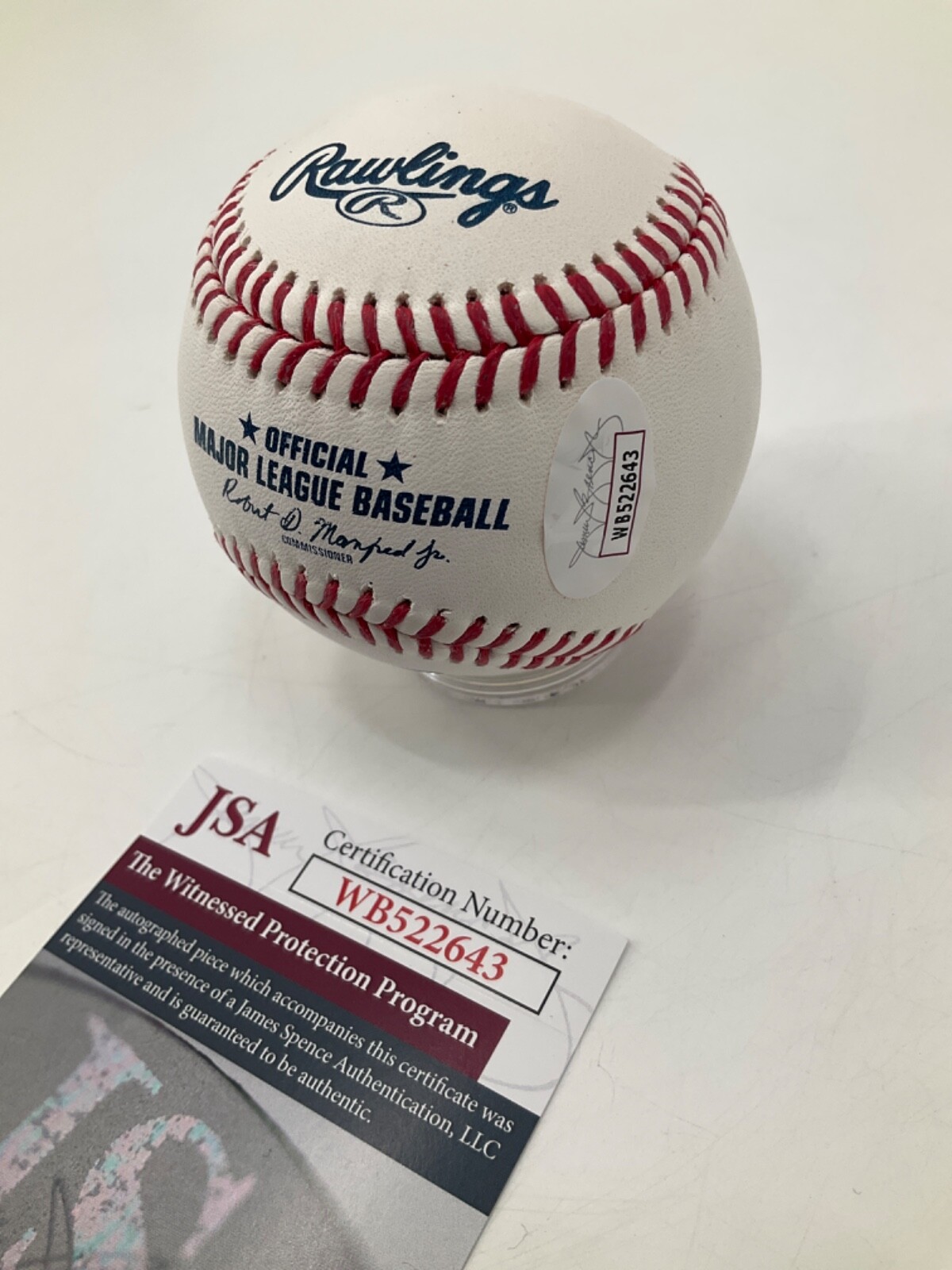 LIVAN HERNANDEZ MIAMI MARLINS SIGNED MLB BASEBALL JSA WITNESS COA 2 INSC.