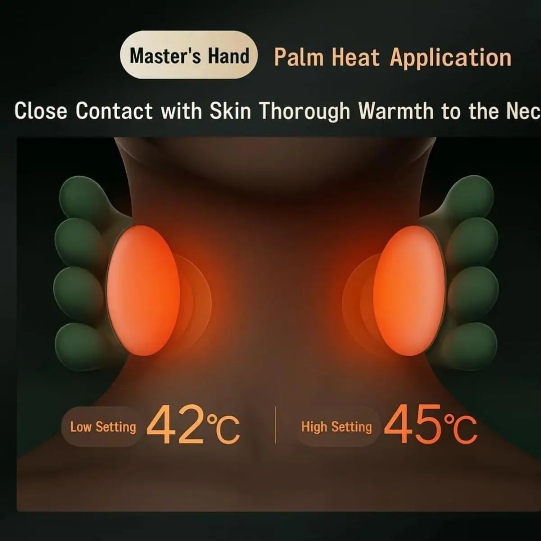 The Handiva Massager with Heat Neck Massagers, Deep Tissue 3D Kneading Shiatsu