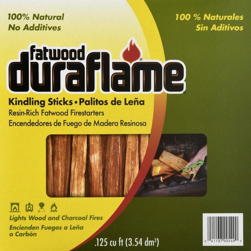 Duraflame Fatwood Resin-Rich Kindling Stick,Fire Starters,Light Wood or Charcoal