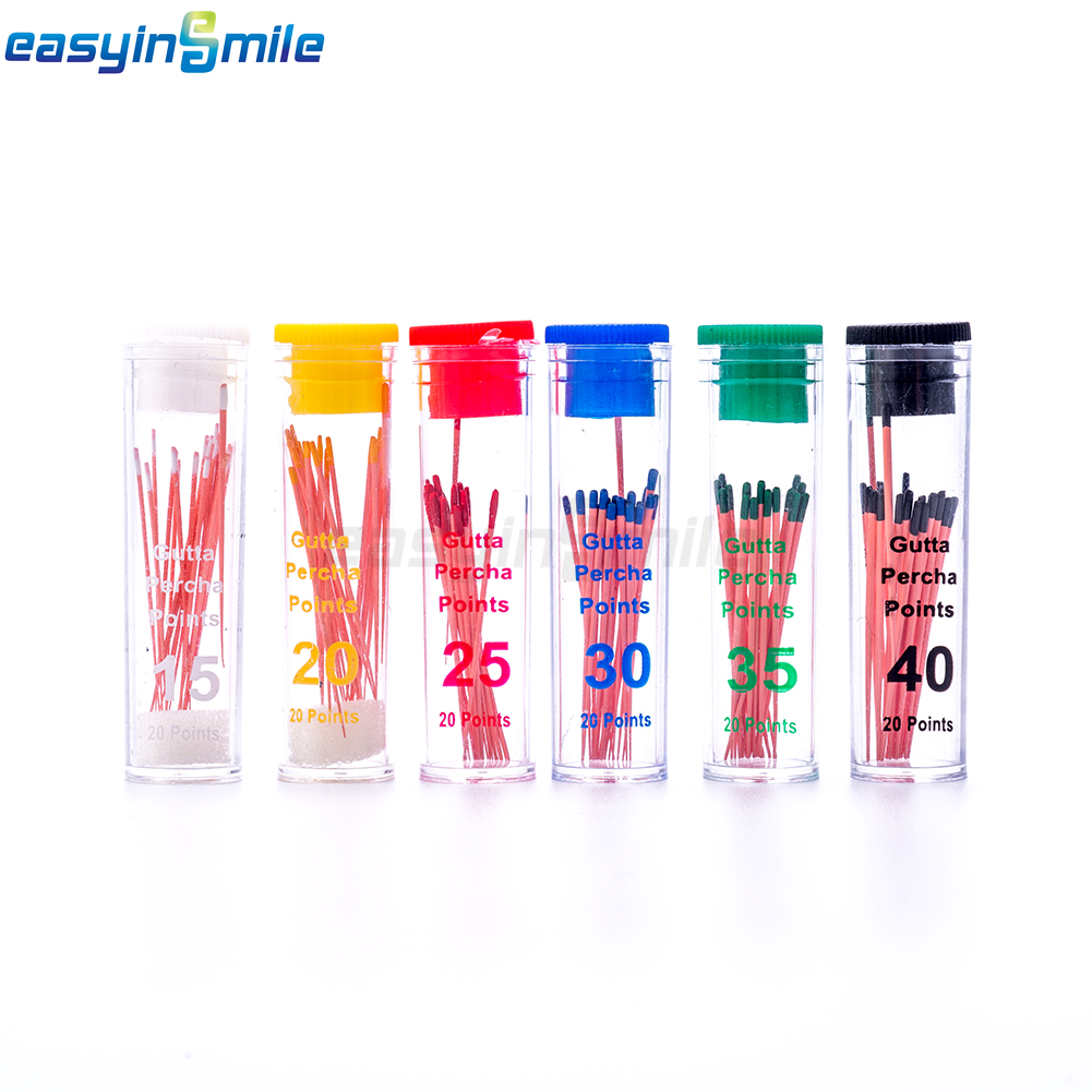 Endodontic Gutta Percha Points Dental Endo Root Canal .02/.04/.06 Taper 60/120pc