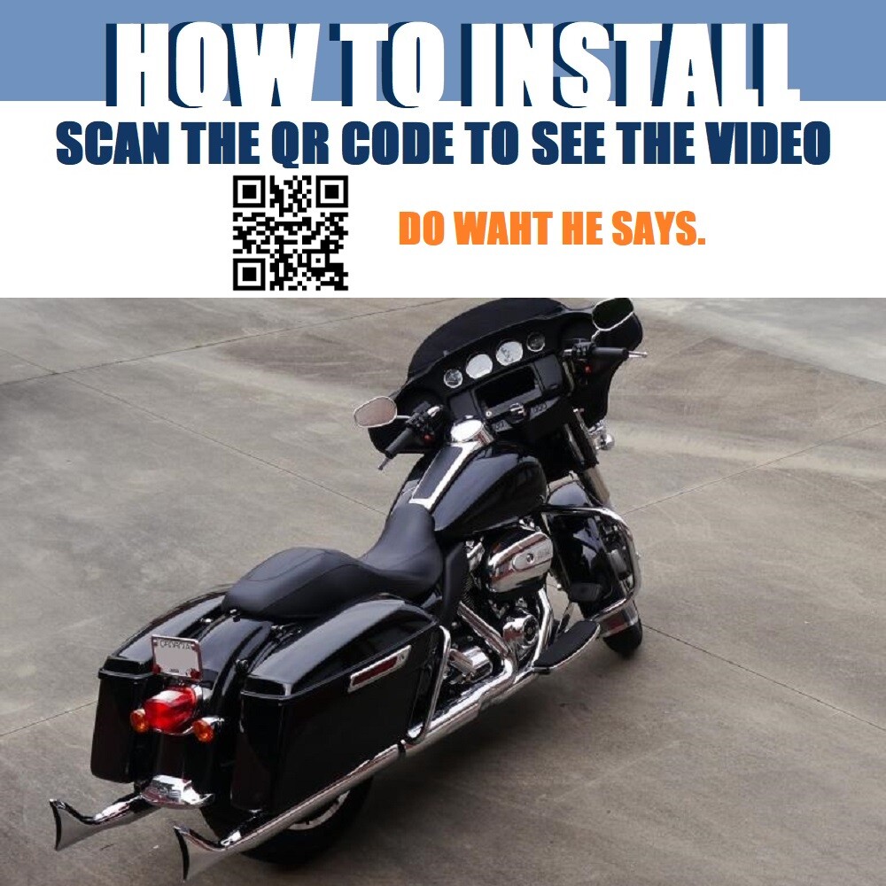 36”Chrome Fishtail Slip on Muffler 3" Fish Tail For Harley 1995-2016 Touring