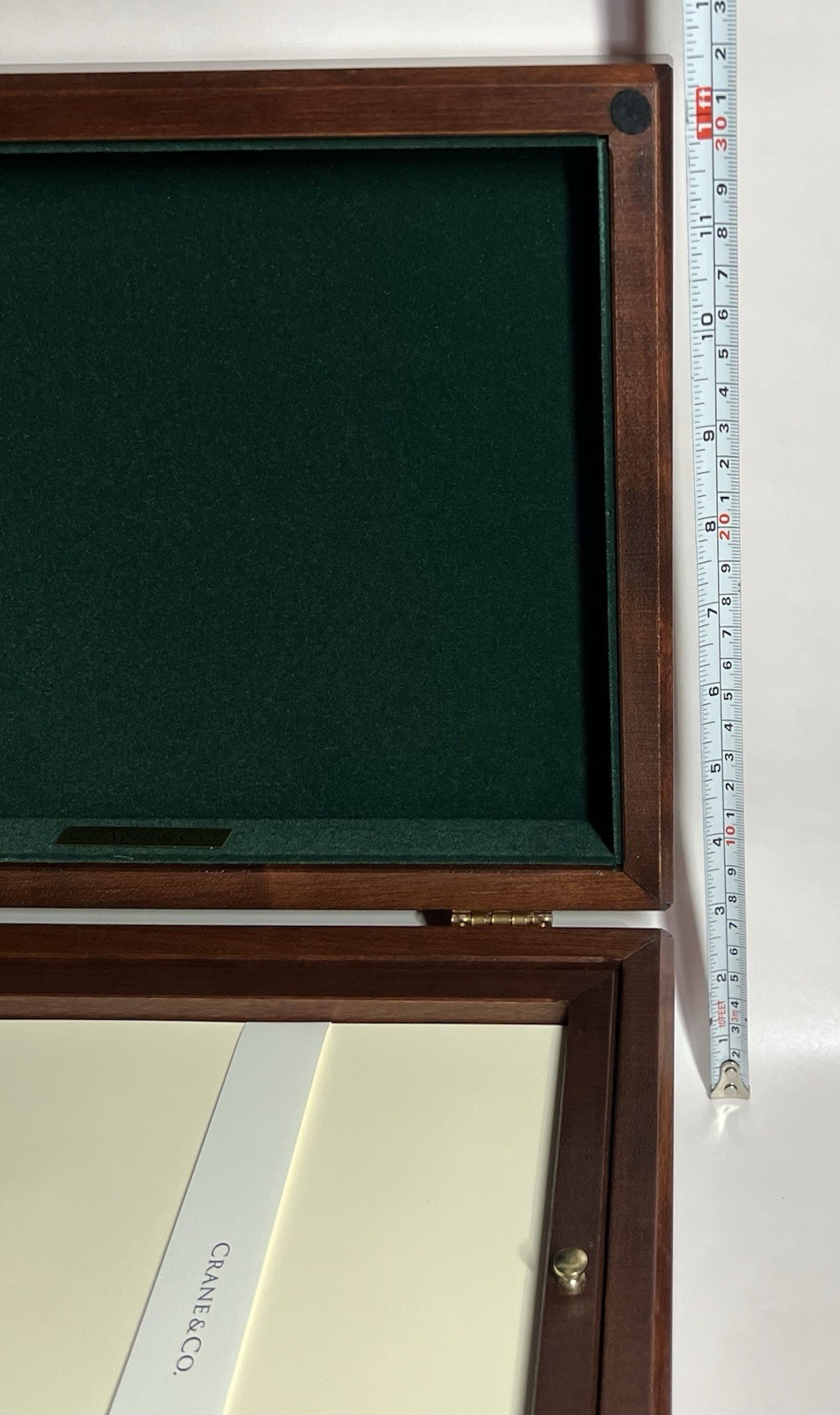 Crane & Co. Large Stationery Cherry Box / Hand made /VHTF