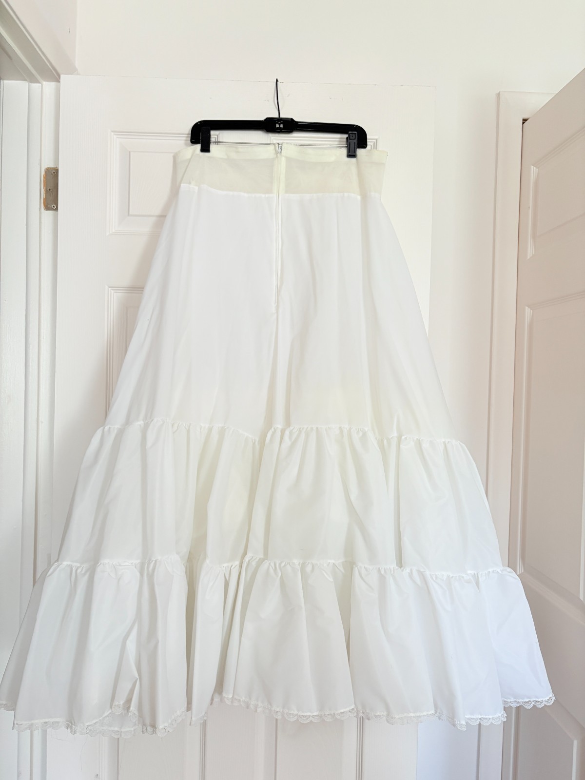 MERRY MODEL ~ Wedding Dress Petticoat Slip White Full  ~  Large, 34" waist