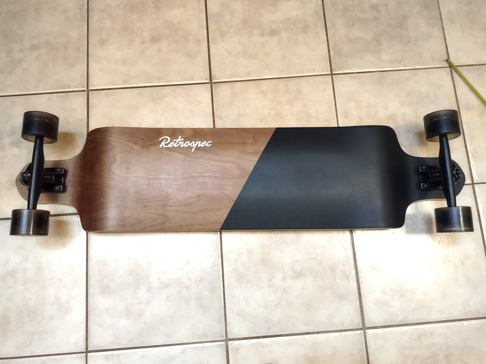 Retrospec Tidal 41-Inch Drop-Down Longboard Skateboard 9-Ply Deck 70mm Wheels