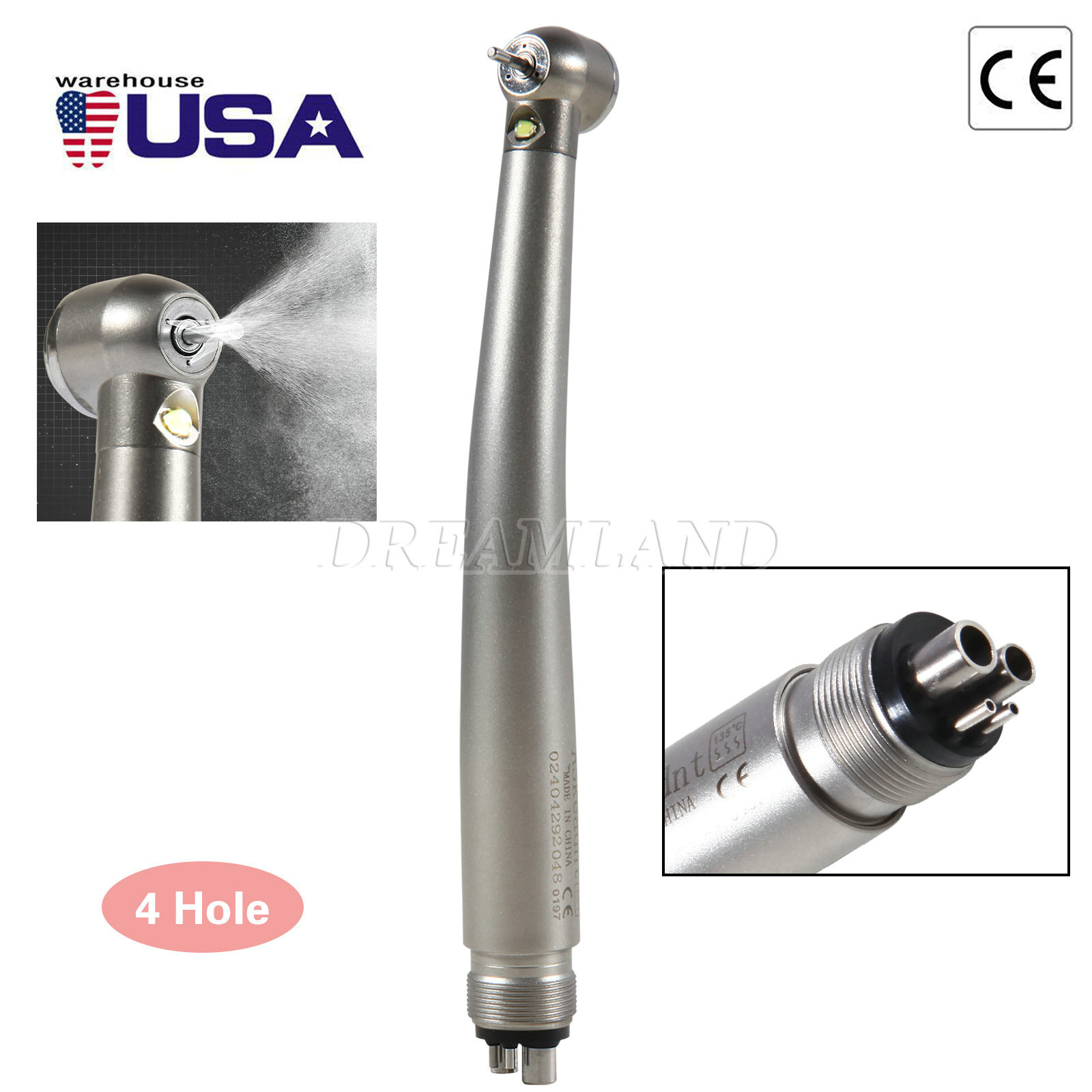 NSK Style Dental Fiber Optic LED E-generator high speed handpiece 2 Hole 4 Hole